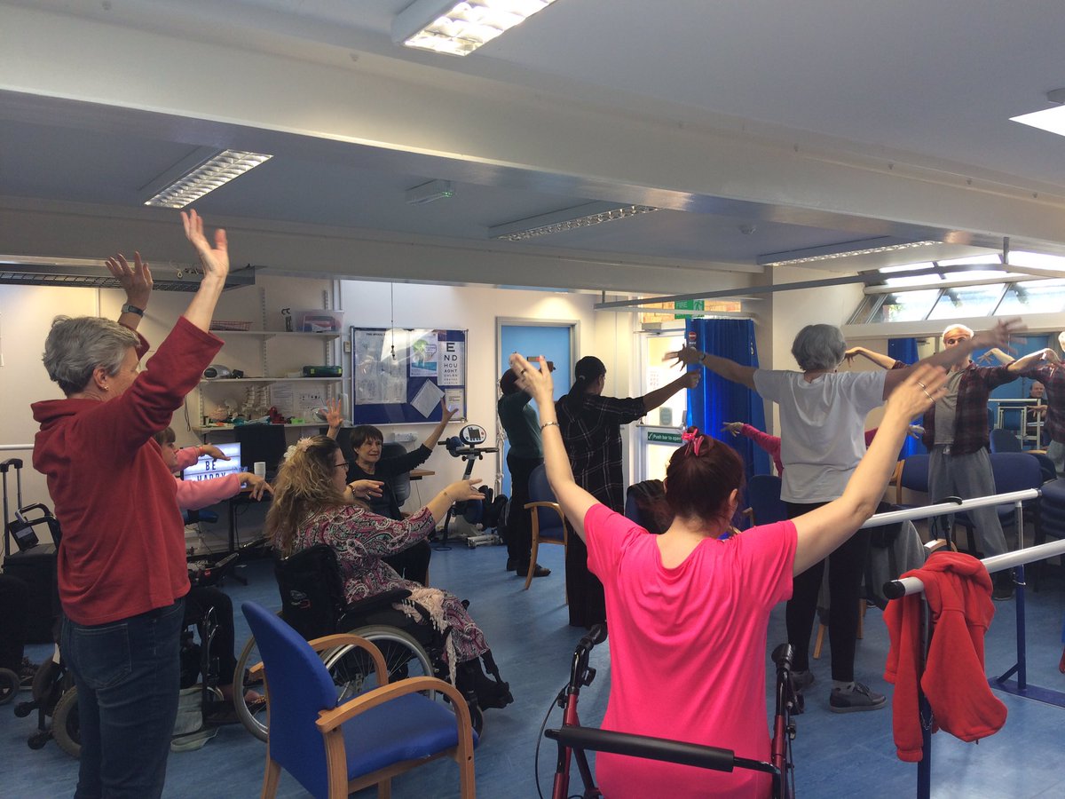 CnrtHrch's tweet photo. Our MS group dancing for wellbeing #MSdance https://t.co/UePmRnj6e2