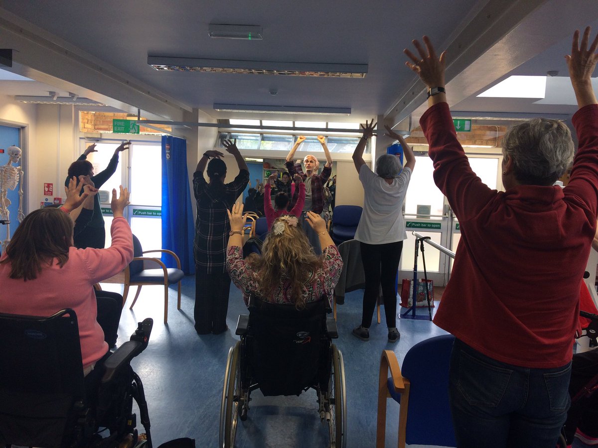 CnrtHrch's tweet photo. Our MS group dancing for wellbeing #MSdance https://t.co/UePmRnj6e2