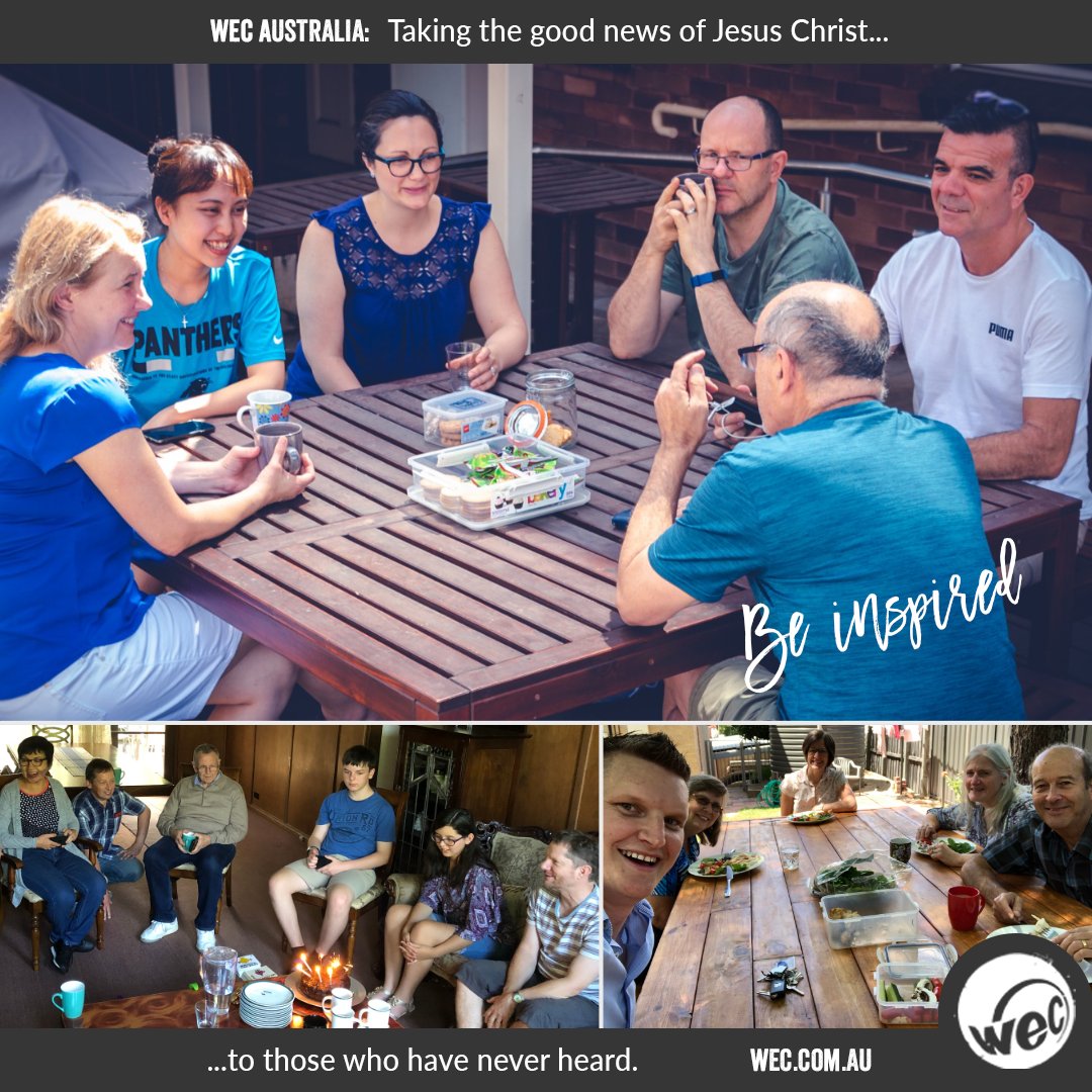 wecaustralia's tweet photo. In our centres across Australia we try to ensure that we care for &amp; love one another. Fellowship is a key principle for all our teams as they share Jesus with those who have not heard.

Is this the kind of team you want to serve on?

#servejesus #unreached #worldmission https://t.co/dFFmH8KPUe