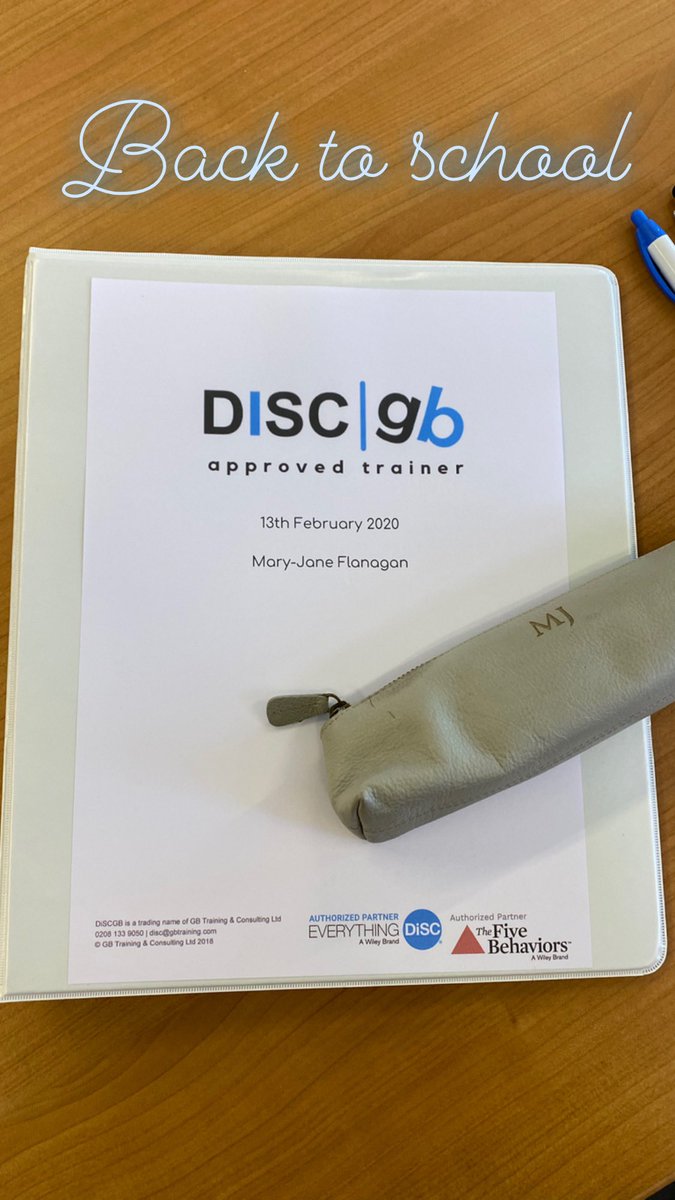mjinspire's tweet photo. Back to school. #disctraining @discgbtraining https://t.co/OmjqhqtHAu