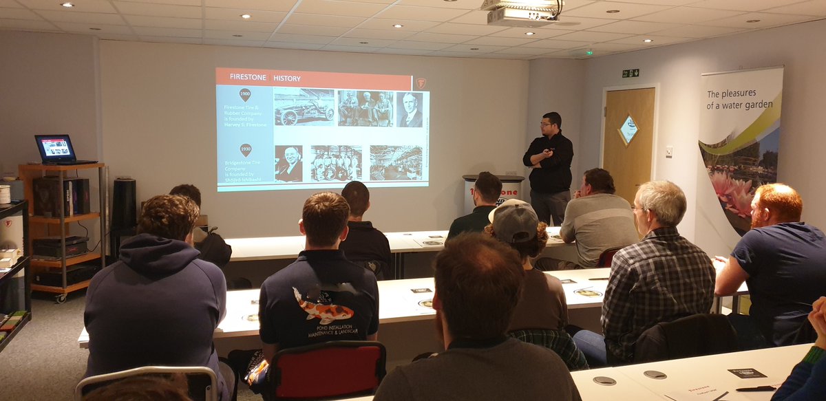 And they are off! Starting with a short presentation on the history of #Firestone and over 45 years of #EPDM #lining