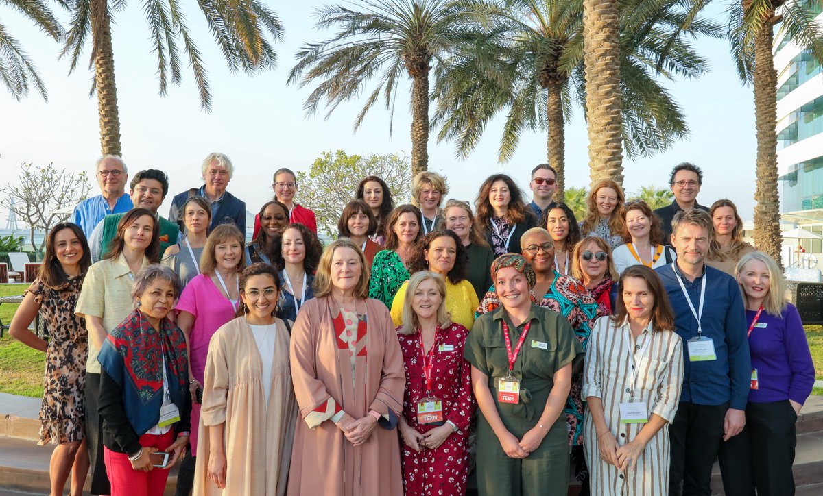 AhlamBolooki's tweet image. One of the highlights of this year's Festival was hosting 31 LitFest Directors from all over the world and exchanging ideas and discussing challenges and experiences with each other. Many thanks to HE @Zakinus for making the time to speak with us all in the Green Room Majlis.