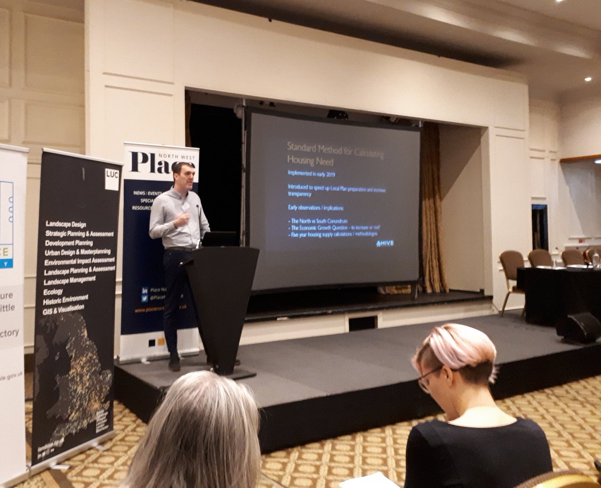 hive_land's tweet photo. Despite his exhaust falling off (!) en route to the event, @justin_cove gives his presentation on Planning and Key Projects at the sold out @PlaceNorthWest Lancashire Development update #Lancashire #mechanicneeded https://t.co/865reDNq5L
