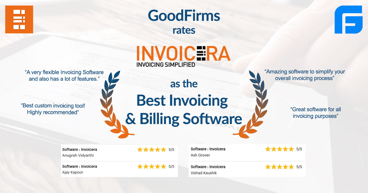 invoicera's tweet photo. #GoodFirms rates @invoicera as the "Best Invoicing &amp; Billing Software"
More than 3 million people worldwide have already used Invoicera. When are you joining us?

Switch to Invoicera today for simplified and automated Custom Invoicing!
#BestInvoicingSoftware #BestBillingSoftware https://t.co/vVnj8o8lag