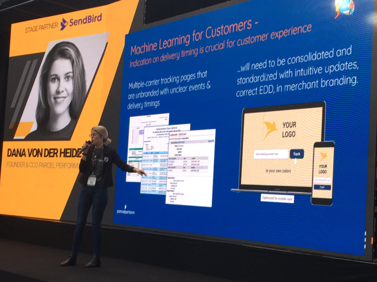 E-Commerce Berlin Expo | 19-20 Feb 2025 (@ecommerceberlin) on Twitter photo Dana von der Heide: <a href="/ParcelPerform/">Parcel Perform</a> uses #MachineLearning to predict and communicate accurate delivery dates. #ecommberlin #ebe2020 #ecommerceberlinexpo2020 Dana von der Heide: <a href="/ParcelPerform/">Parcel Perform</a> uses #MachineLearning to predict and communicate accurate delivery dates. #ecommberlin #ebe2020 #ecommerceberlinexpo2020