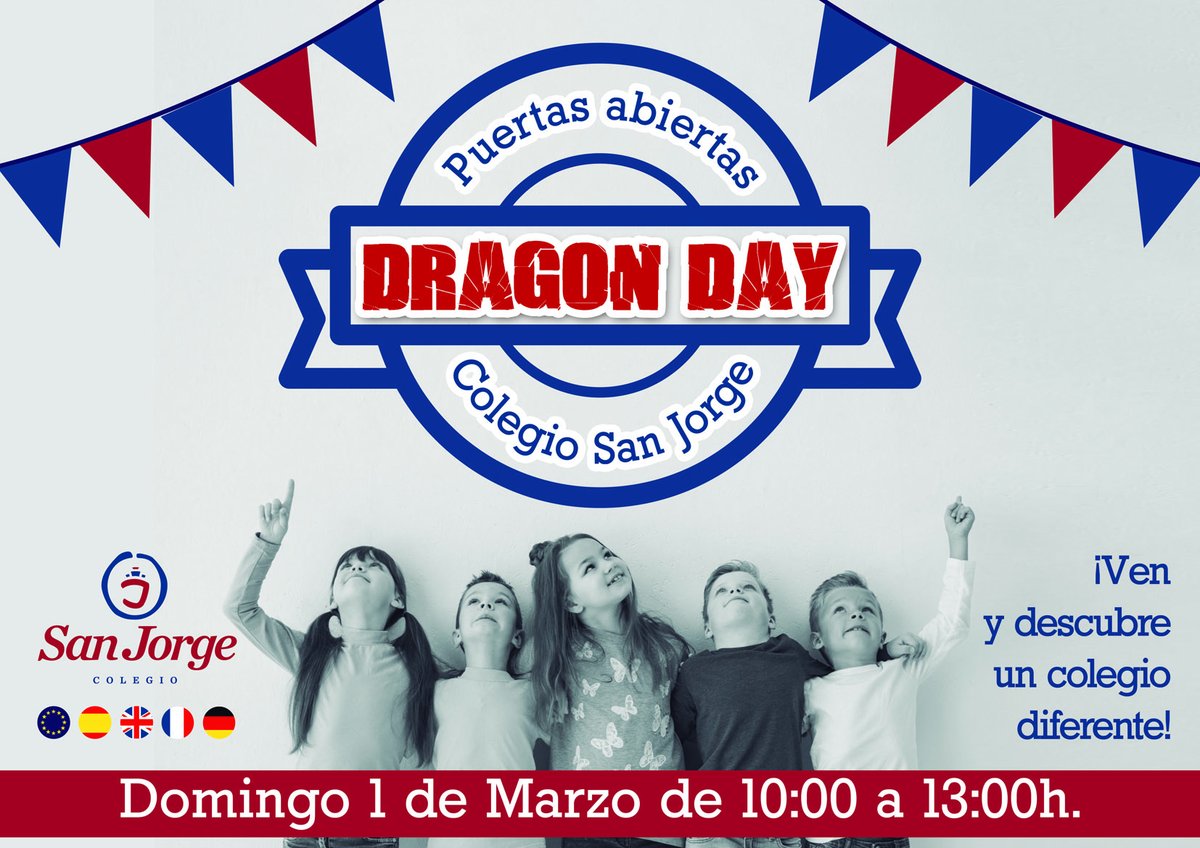 El domingo 1 de marzo están invitados a disfrutar de nuestro Dragon Day 2020. ¡Les esperamos de 10:00 a 13:00 con muchas actividades! #colegioconcertado #colegioconcertadomurcia #docencia #educacion