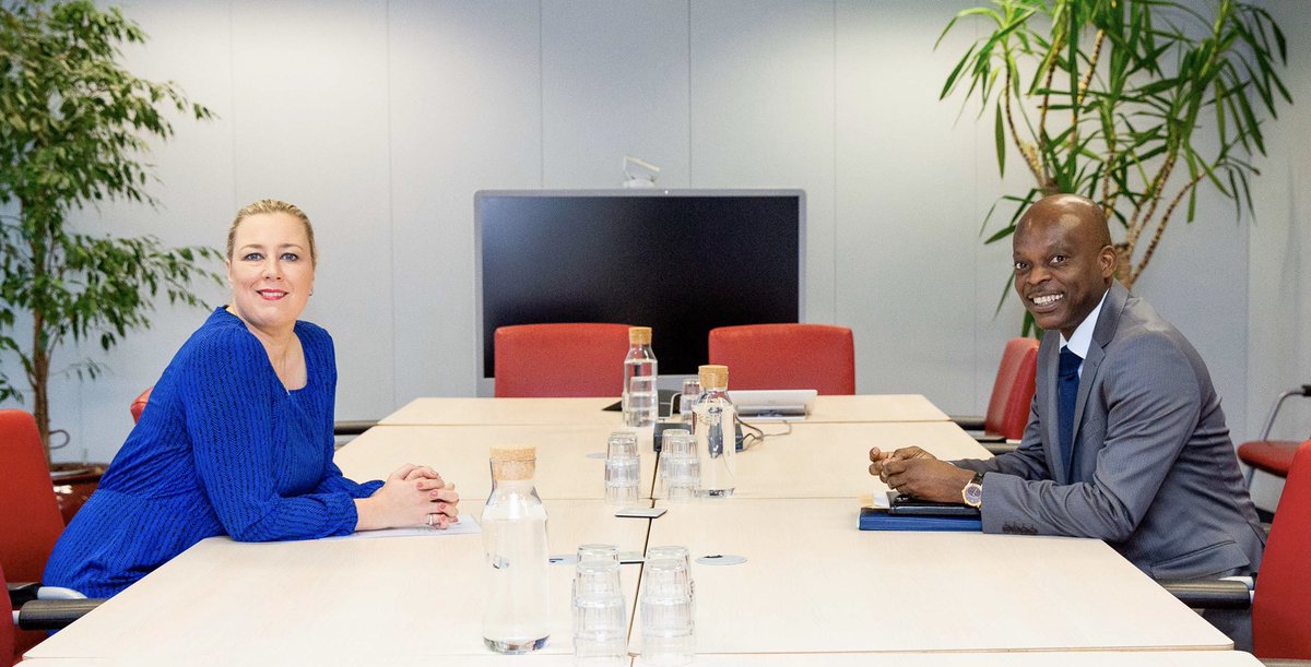 JuttaUrpilainen's tweet image. Meeting with the Chief Negotiator of the ACP Group @rdussey ahead of tomorrow’s #PostCotonou #EUACP #partnership negotiations. @PressACP
