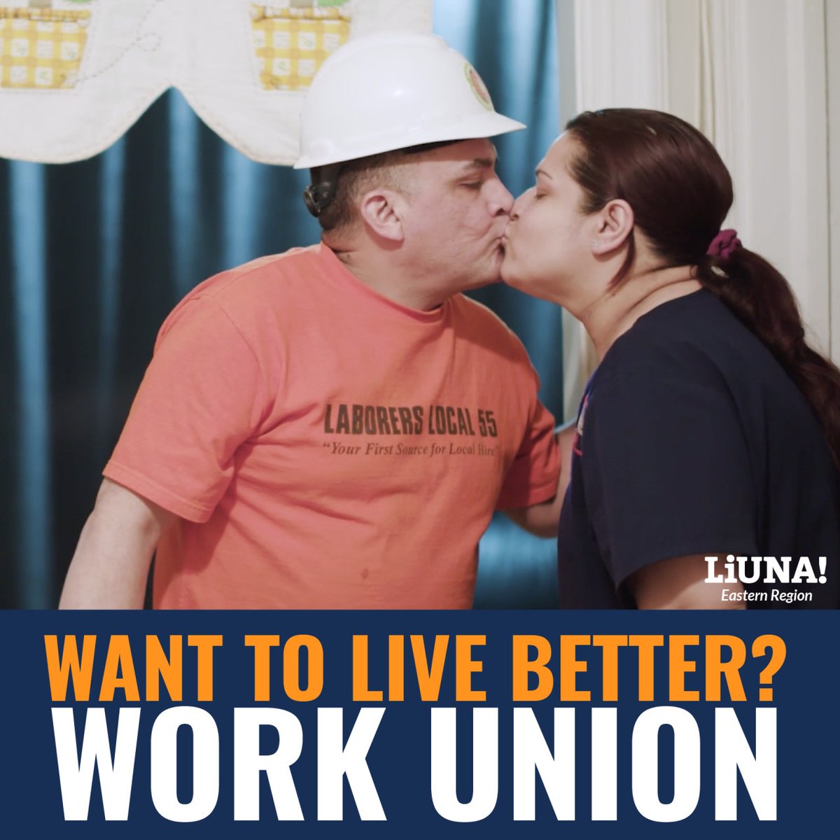 Working #construction, you're up before dawn.

You work 8+ hrs. a day, on your feet in heat, wind, rain &amp; cold.

You come home tired &amp; dirty.

But if you're #union, you do that work with better pay, training &amp; health/retirement benefits.

So, you want to live better?

WORK UNION!