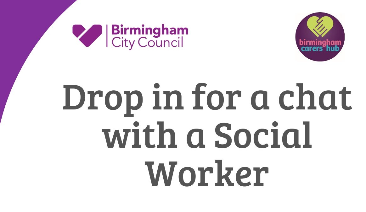 TOMORROW: Do you need a chat with a #socialworker, call into TouchBase Carers Hub in #SellyOak on Fri 14 &amp; 21 Feb from 1.15 - 4.00pm. Adult social workers will be available to give general advice &amp; information to #Carers in #Birmingham socsi.in/MbAcQ <a href="/ForwardCarers/">ForwardCarers</a>