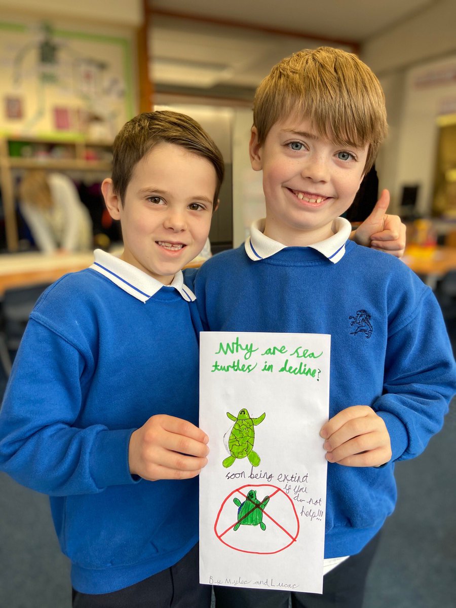 BSNJSV's tweet image. #JSVY3 are now publishing their explanation texts, detailing why the population of sea turtles is plummeting. It’s great to see three weeks of research and writing coming together!