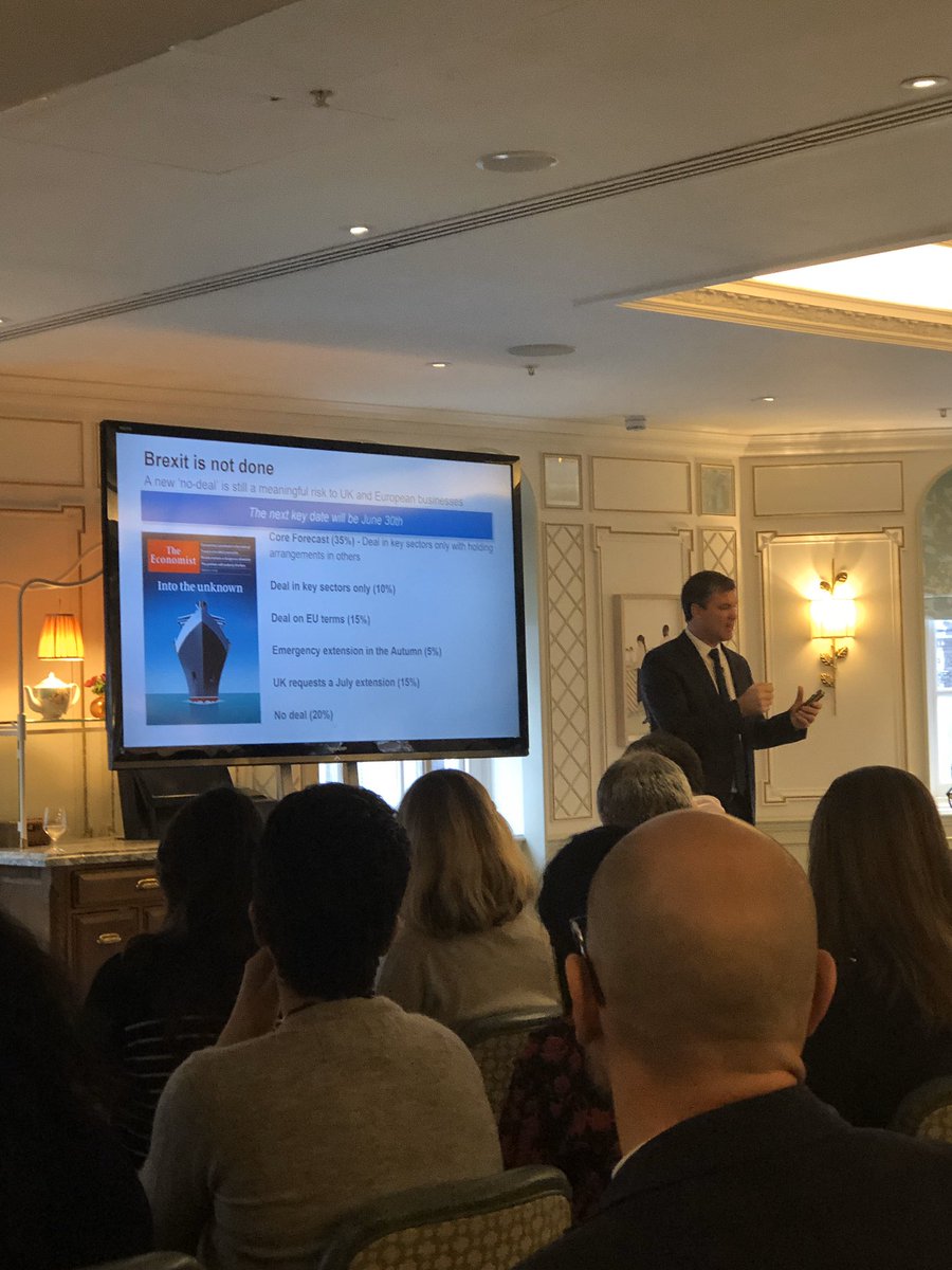 The excellent <a href="/john_c_ferguson/">John Ferguson</a> discussing the fact that #Brexit isn’t done with <a href="/TheEIU/">Economist Intelligence: EIU</a> clients this morning.