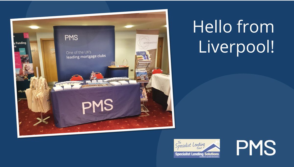 PMSMortgageClub's tweet photo. What a fantastic couple of weeks on the road with @mortgagesols for The Specialist Lending Event 2020. Make sure you come and say hello to our experts at today's final event.
#TSLE2020 #YourFutureSupported #PMS https://t.co/bIwIwHYwht