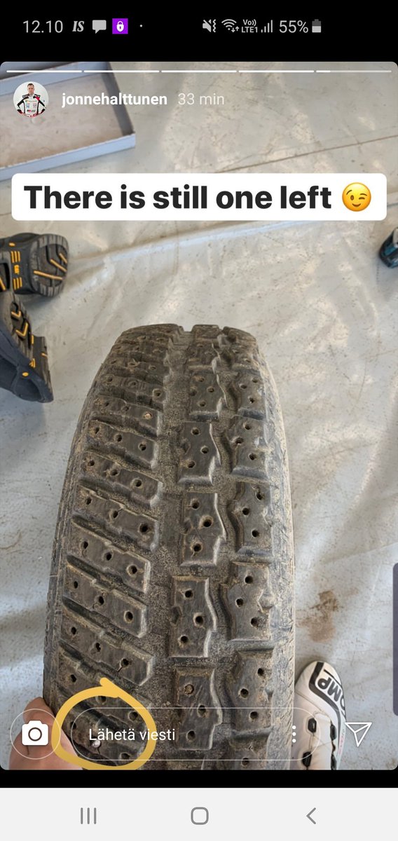 Snow rally conditions clearly 😄
📸 <a href="/JonneHalttunen/">Jonne Halttunen</a> 
#rally #wrclive #RallySweden