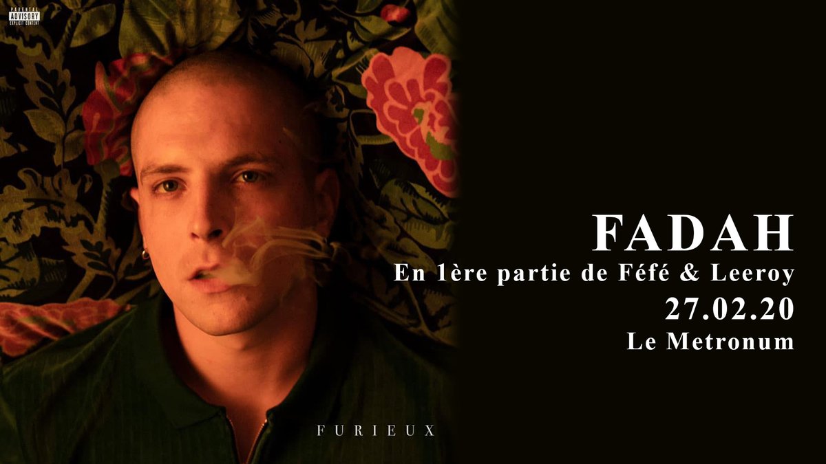 bleucitronprods's tweet photo. [ FEFE &amp; LEEROY ]
@FadahOfficiel assurera la 1ère partie de @FefeOff &amp; @LeeroyTweets jeudi 27 février au @LeMetronum !
👉 Clip : https://t.co/243OBIZX0r
🎟️ Billetterie : https://t.co/9dPC6pFzug https://t.co/YSFAvA1Olc