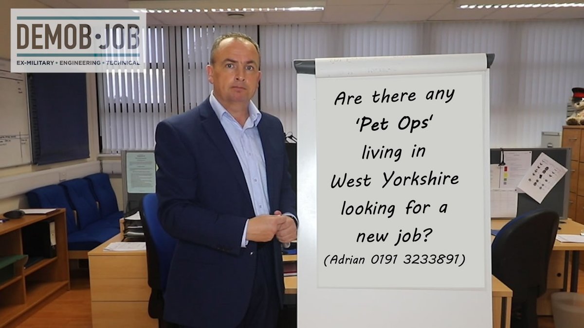 DemobJob's tweet image. 👀 I'm looking for ex-Pet Ops living in the West Yorkshire area who would be keen on this role:
👉 ow.ly/UPo050ylhSw
#exmilitaryengineers #petops @RHQ_The_RLC