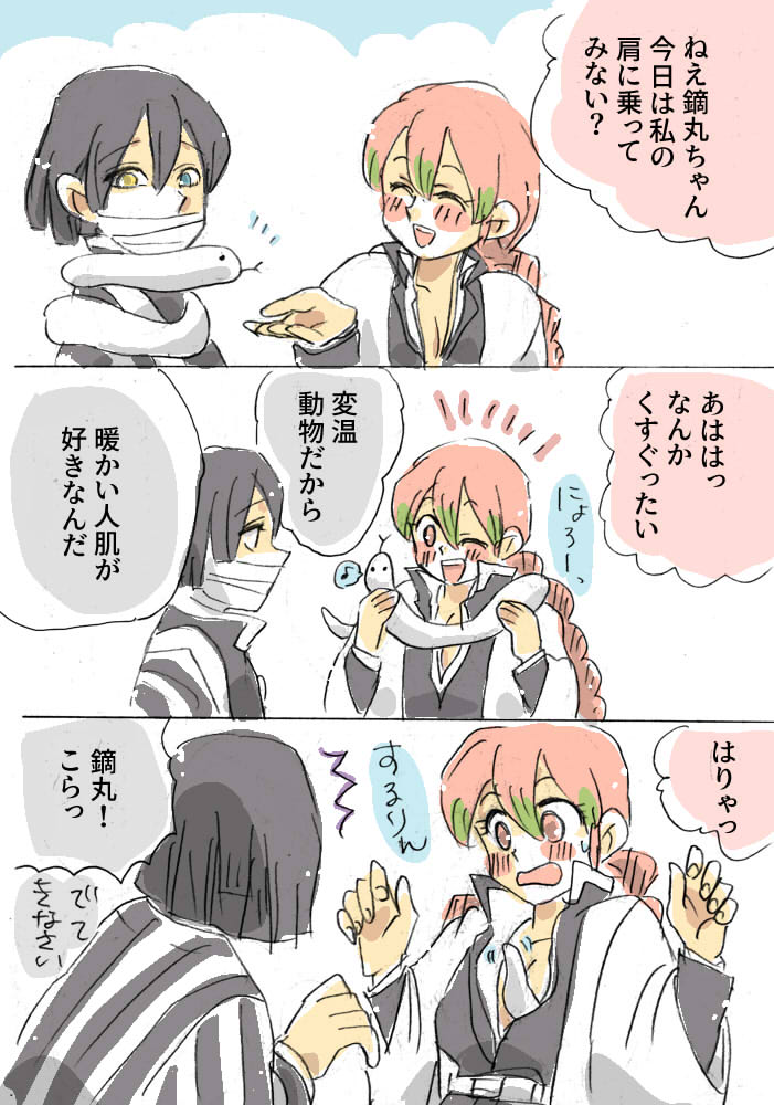 鏑丸ちゃんとのたわむれ

#鬼滅の刃 #おばみつ 