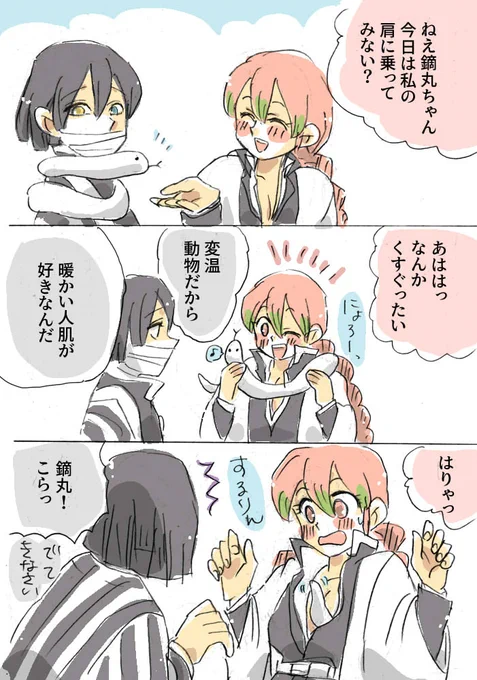 鏑丸ちゃんとのたわむれ

#鬼滅の刃 #おばみつ 