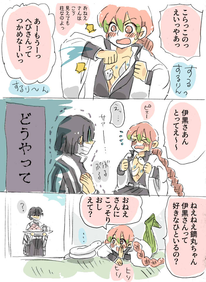 鏑丸ちゃんとのたわむれ

#鬼滅の刃 #おばみつ 