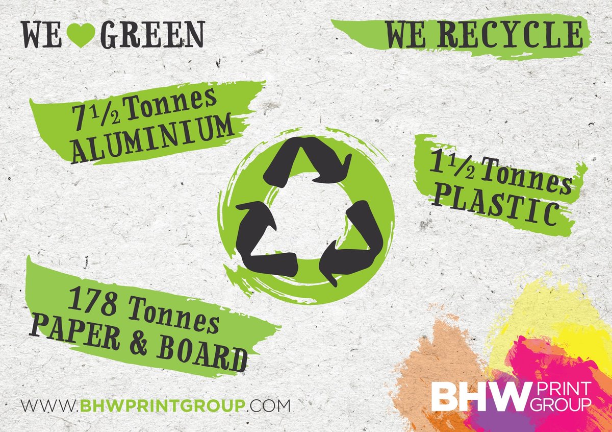 BhwPrint's tweet photo. Recycling Goals........

We care about about our carbon footprint and do our best to recycle as much of our waste products as possible. 

#recycling #sustainability  #recycle #print #printing #sustainable  #environment  #plastic #bhwprintgroup #waste #recyclinggoals #enviromental https://t.co/5uVKcO8RoL