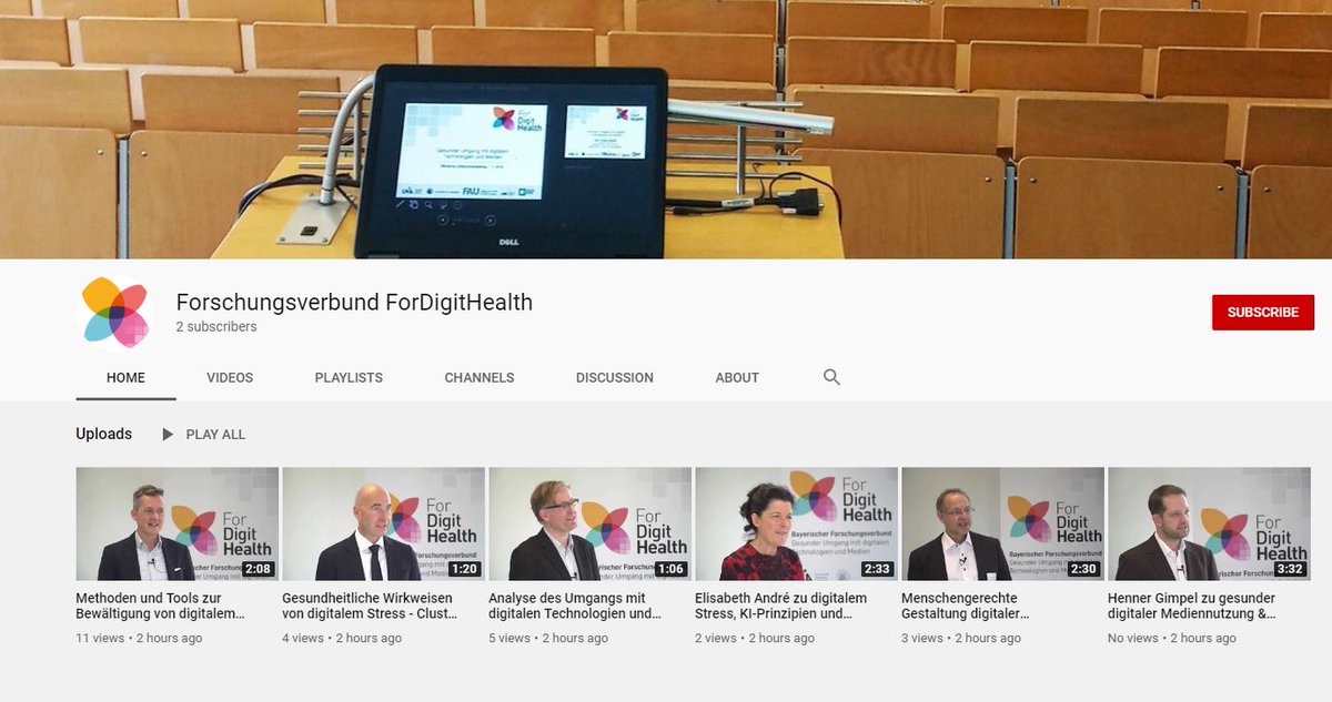 ForDigitHealth's tweet image. Neben Website gesund-digital-leben.de und Blog scilogs.spektrum.de/gesund-digital…… jetzt auch in Bewegtbildern auf youtube.com/channel/UCpJ-M……. #digitalstress #gesunddigitalleben #fordigithealth #youtube 
@BayFOR
@uni__augsburg
@scilogs