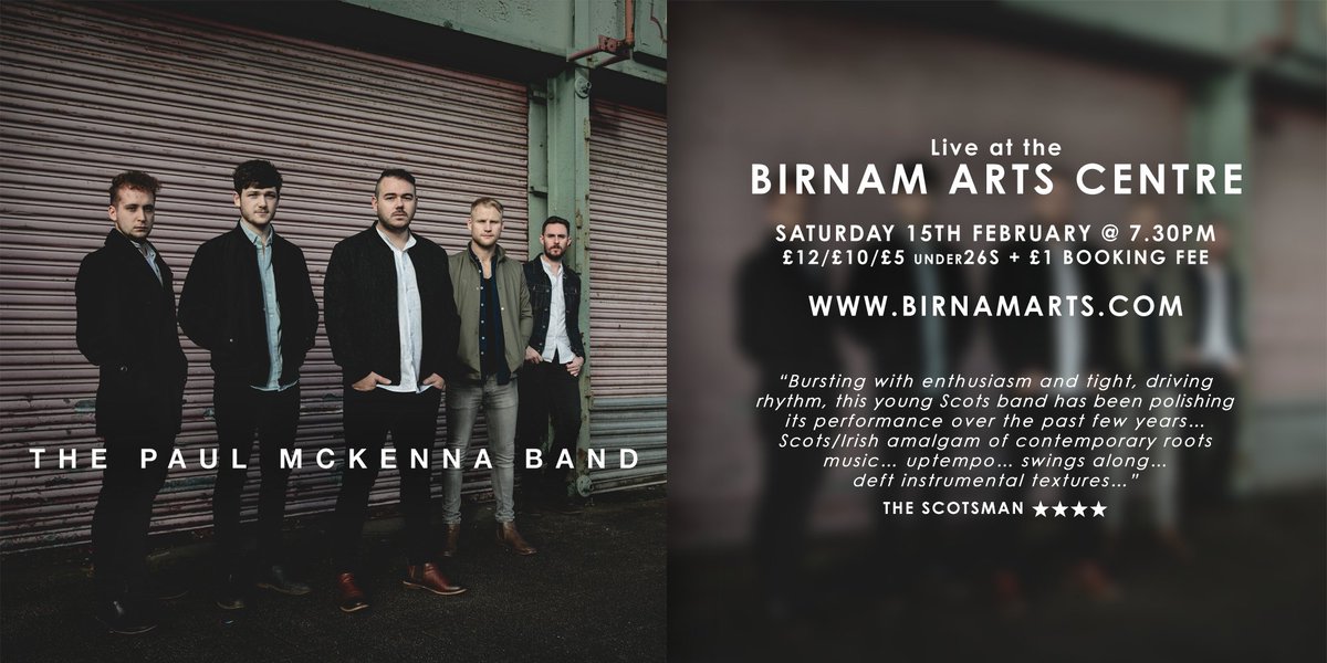 Catch The Paul McKenna Band at Birnam Arts this Saturday!

Tickets and more info: birnamarts.com/whats-birnam-a…