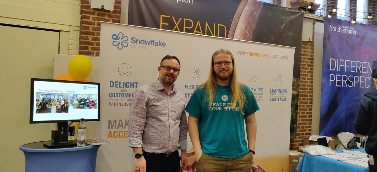 sflakesoftware's tweet image. At the ECS Careers Fair Today? Come and say hello to @AdrianMcKenzie and Joe. #ECSCareersFair @ECSUoS
