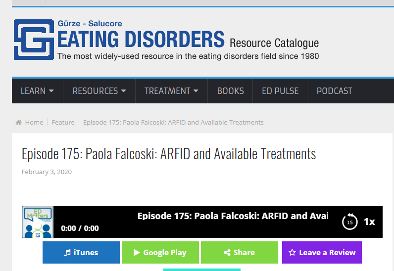 evamusby's tweet photo. Treatments for ARFID: listen to Paola Falcoski podcast on @EDCatalog https://t.co/Wz8dk3kKSV More from Paola (London): https://t.co/Sozh5YdVbT https://t.co/AEqgWDwLLI