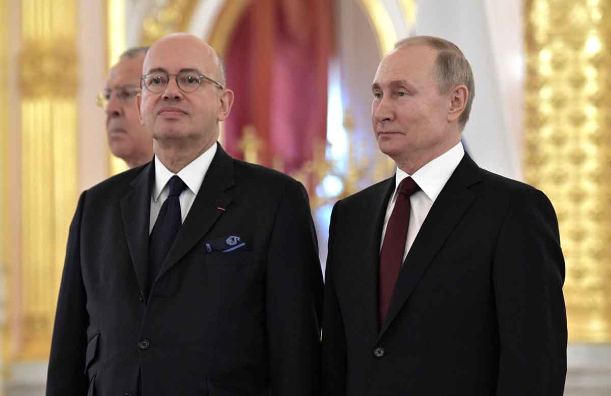 RusFrancophone's tweet photo. PIERRE LÉVY, NOUVEL AMBASSADEUR DE FRANCE EN RUSSIE
https://t.co/j1Cf1JjuGX
Le 7 janvier 2020, Pierre Lévy a été nommé ambassadeur de France en Russie.
#LRF https://t.co/yh1etrWYIj