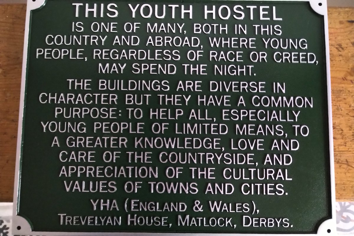 Loving my new sign. Our values are the same now as when the YHA started 90 years ago. <a href="/YHAOfficial/">YHA England & Wales</a> <a href="/indiehostelsuk/">Independent Hostels</a> @gwecambrianweb