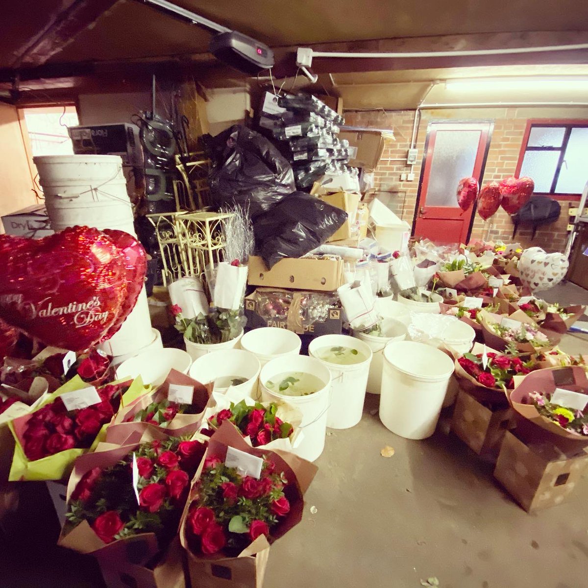 Swathes of Valentines blooms <a href="/Sevenoakflorist/">Sevenoaks Florist</a> ready to make someone’s day on #valentines they’ll be packed into 4 vans tomorrow ready for delivery around #sevenoaks #lovelocal #lovelocalcard #lovelocaldiscounts #kent #independentflorist <a href="/7OaksChronicle/">KentLive Sevenoaks</a>