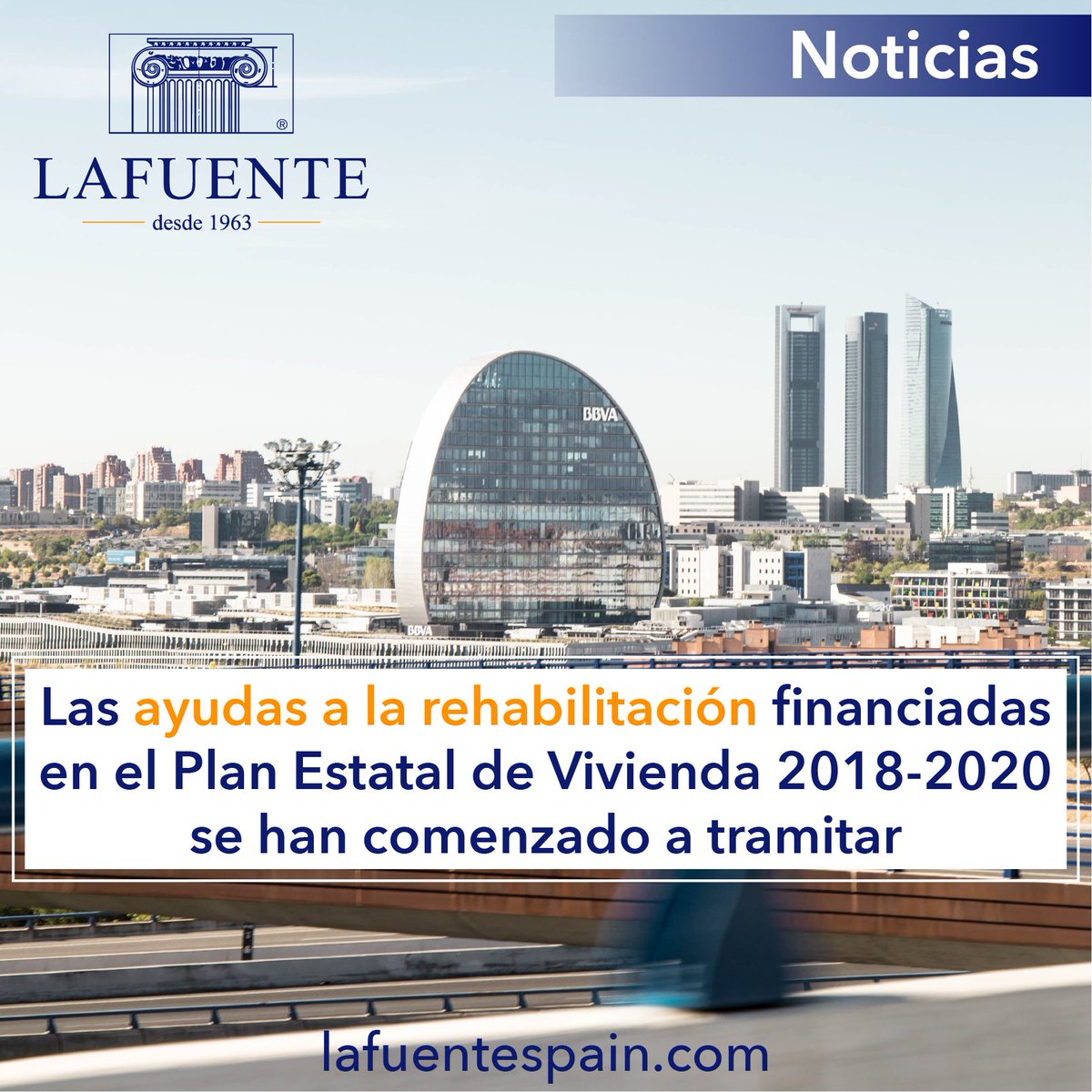 LafuenteSegovia's tweet photo. Las ayudas a la rehabilitación financiadas en el Plan Estatal de Vivienda 2018-2020 se han comenzado a tramitar. Tres de los diez barrios madrileños beneficiados ya tienen abierto el plazo de inscripción para solicitar las ayudas. 
¡Descubre la noticia! https://t.co/xP60FMjb1D https://t.co/Ym0XTDhtlb