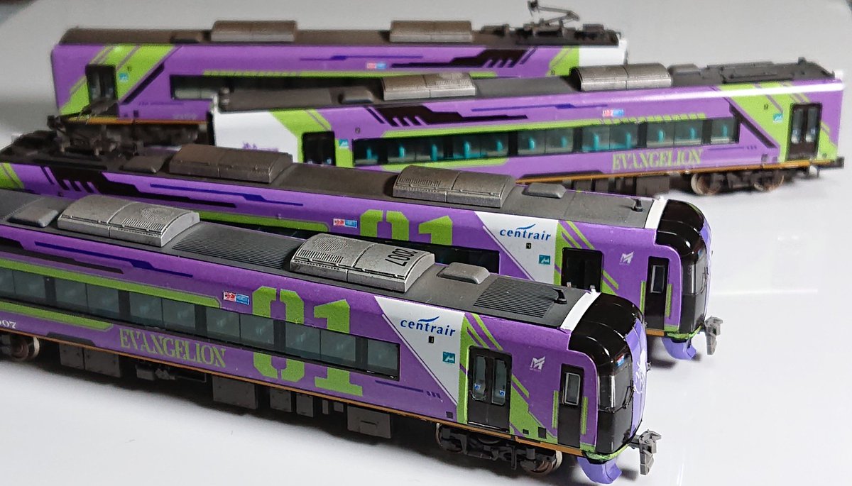 名鉄2000系2007F エヴァンゲリオンミュースカイが完成。 GM完成品に