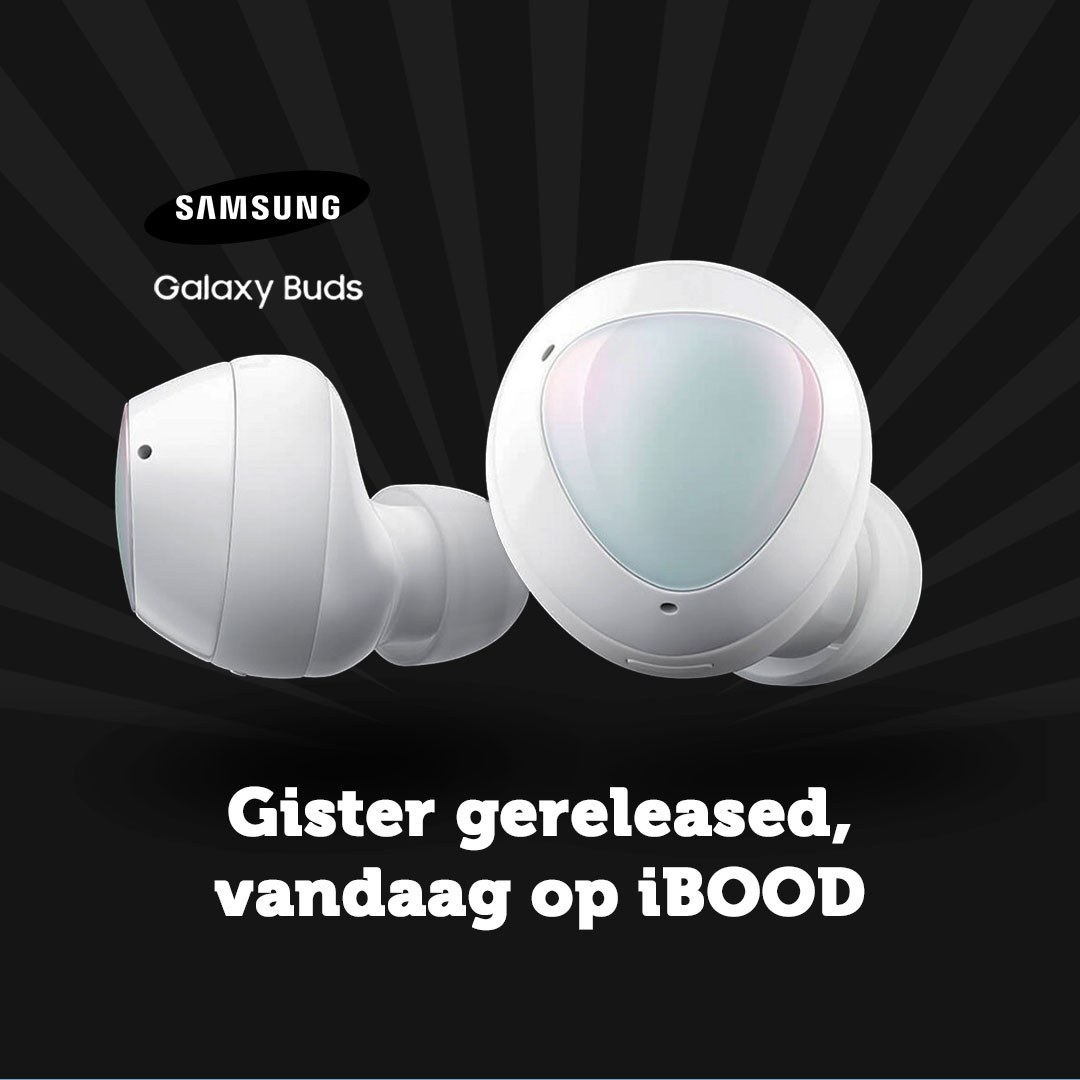 Gister gereleased door Samsung in San Fransisco, vandaag bij iBOOD. De Galaxy Buds+ 👉 soo.nr/MhMr 
#samsung #buds+ #galaxybuds+ #galaxy #samsunggalaxy