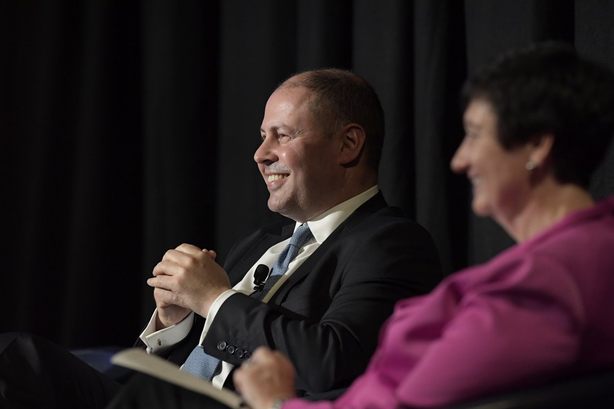 auscanforum's tweet photo. "Working together across government, business and academia, Australia and Canada need to build on our shared history and shared industry. To stand together, to defend our values, and ensure our prosperity into the future." @JoshFrydenberg #AusCanForum2020 #auspol https://t.co/JtOHUPEoG9
