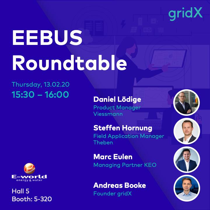 EEBUS_ORG's tweet photo. Why the #smartenergy industry believes in @EEBUS_ORG: Find out at the #EEBUS round-table discussion today at 15:30 with @getgridX, @KEO_GmbH, @Viessmann and @Theben_AG, @EworldEssen Booth 5-320! #integratedenergysystems #smartbuilding #smartgrid #smartcharging #smartheating https://t.co/9umTFwUlqZ
