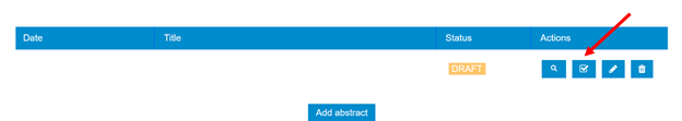 ⚠️⚠️⚠️We would like to draw your attention on the abstract submission procedure: to finalise this process, you have to click on the check button, otherwise your abstract appears on the state "DRAFT". ✅✅✅