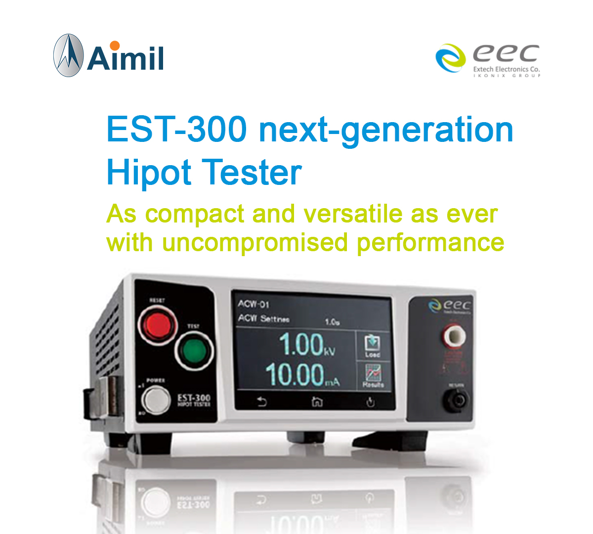 AimilLtd's tweet image. The EST-300 series provides a robust set of features that includes high output rating, ARC detection, ramp-high, charge-low, and fast discharge to enhance overall testing.
@eecextech 
#ACPowerSources #DCElectronic #LoadsSafety #TestingInstruments 
aimil.com/products/est-3…