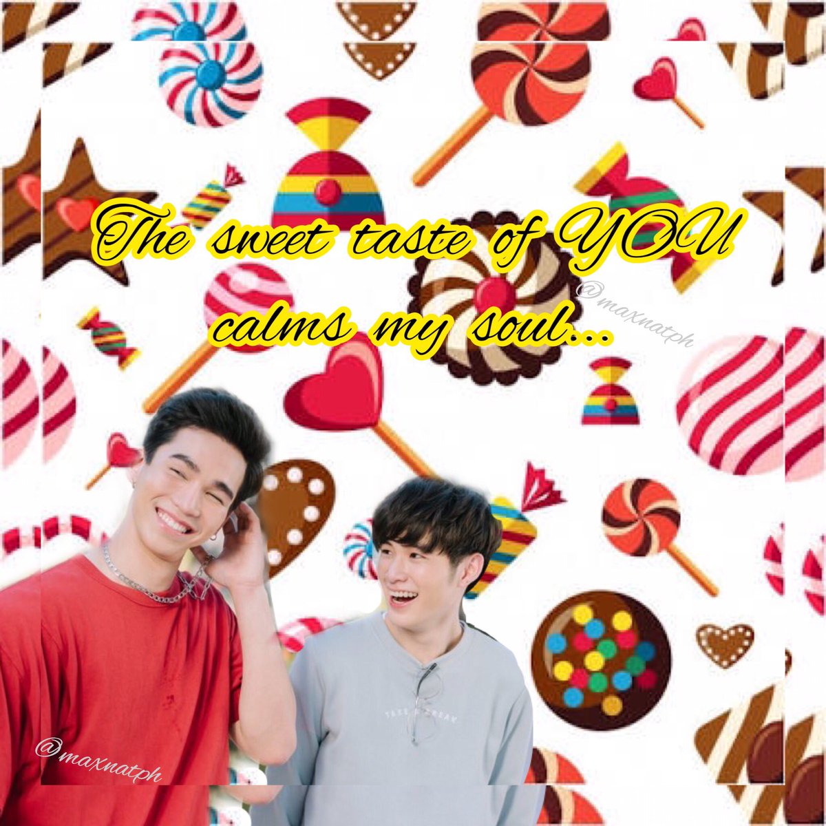 MmaxNatPH's tweet photo. I have some sweets every now and then beside me, but I wouldn't say I have a major sweet just like how this two, who's beside each other.
•
•
Good Evening, Sweets! 🍭🍬
#WHYRUtheseries #เพราะรักใช่เปล่า #DewBlue #MaxNat #Mmaxmax #natasitt #DoMunDiTV #MaxNatPH https://t.co/RAQJEtq0Lr