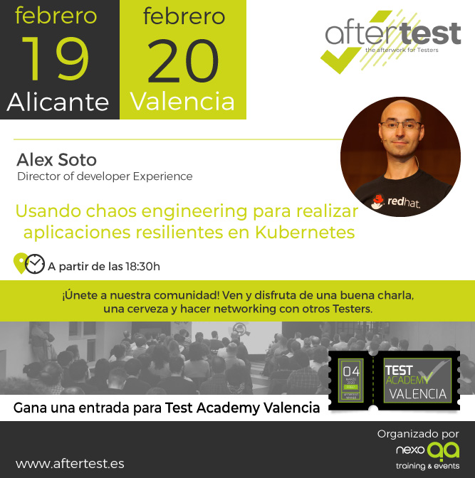 expoQA's tweet photo. #Testers de Valencia y Alicante! Recordad que asistiendo al próximo #AfterTest podéis ganar una entrada para #TestAcademy Valencia (4/3/20) info --> https://t.co/cWOOfUDQzb
#AfterTest de Valencia --> https://t.co/gJuq5ztUOD
#AfterTest de Alicante --> https://t.co/1iwR90UAhJ https://t.co/OqIfEFh3dK