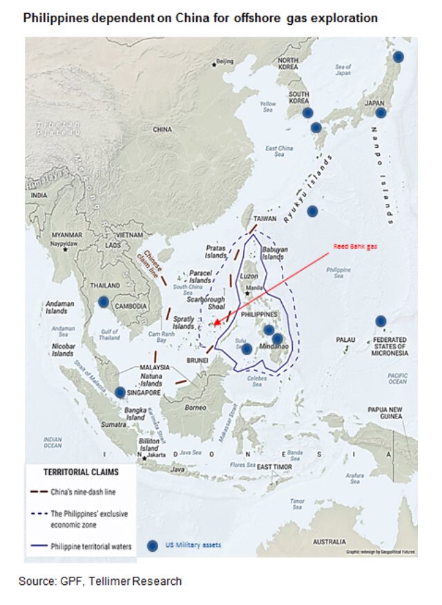 frontier_alpha's tweet photo. #Philippines president #Duterte downgrades US #military cooperation by terminating Visiting Forces Agreement (although core agreements underpinning that cooperation still in place). Another step to rebalance US &amp; #China (like most south &amp; southeast #Asia countries). https://t.co/Fks2OWp3ip