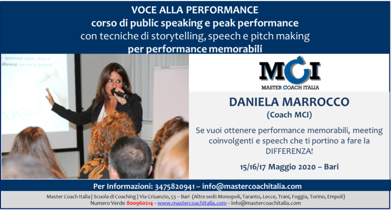 MasterCoachIta's tweet photo. 🎤 VOCE ALLA PERFORMANCE 🎆
Corso di public speaking e performance
Con tecniche di storytelling, speech e pitch making per performance memorabili 🤩
A Maggio 2020 a Bari - via Crisanzio 53 
Per info e prenotazioni:👇
https://t.co/KjpZVRHFkM
#coach #coaching #mci https://t.co/XN6Q6XHMMA