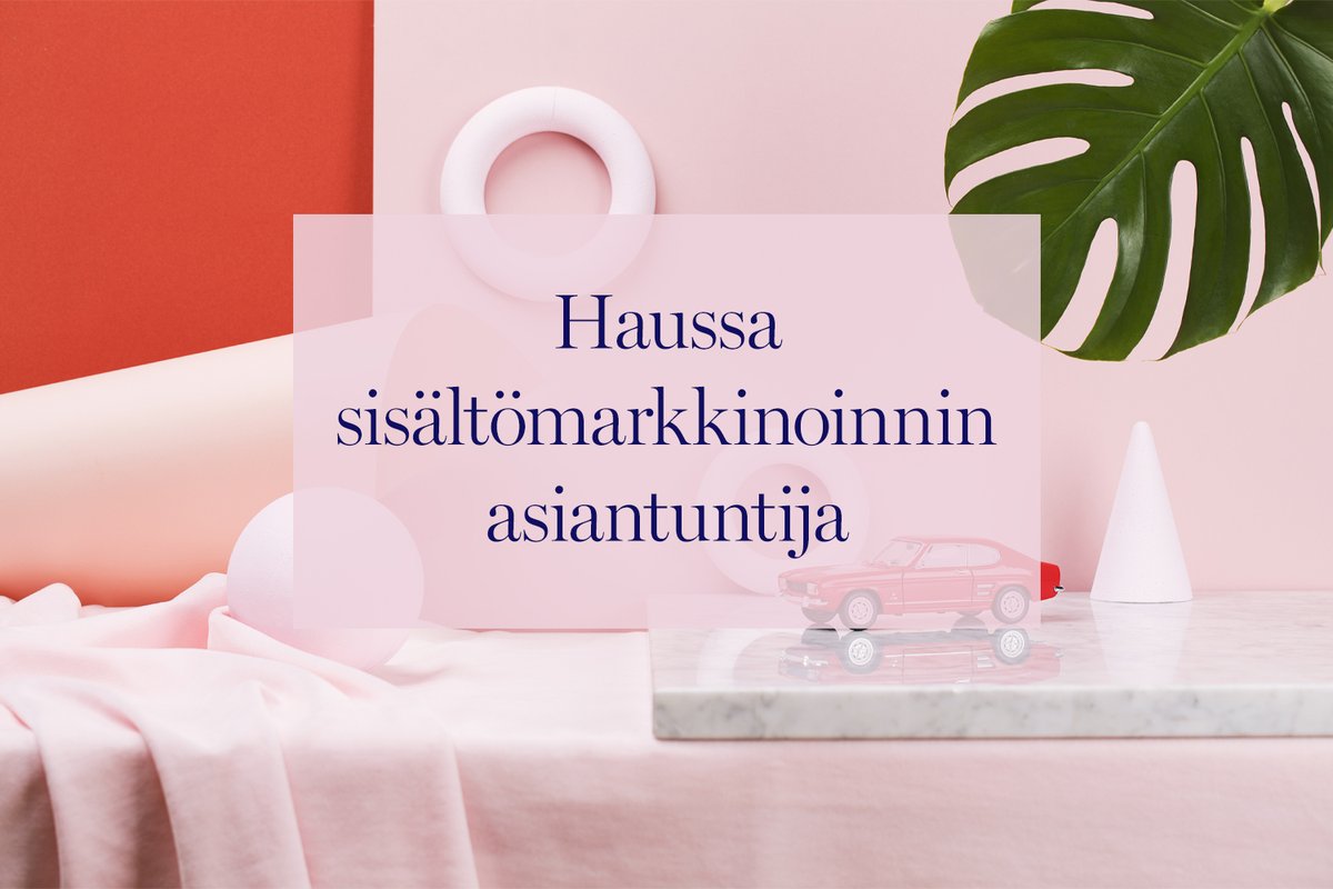 Suvereeni sisältömarkkinoija, hae meille! Lue lisää: 
myy.fi/sisaltomarkkin…

#rekrytointi #avointyöpaikka #sisältömarkkinointi #viestintä