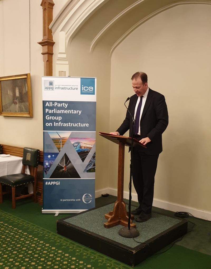 Encouraging to hear the government's commitment to being a good client at yesterday's reception for the APPG on Infrastructure. That means informed ministers, planning for the long term, making better decisions and sticking to them #APPGI #ICE