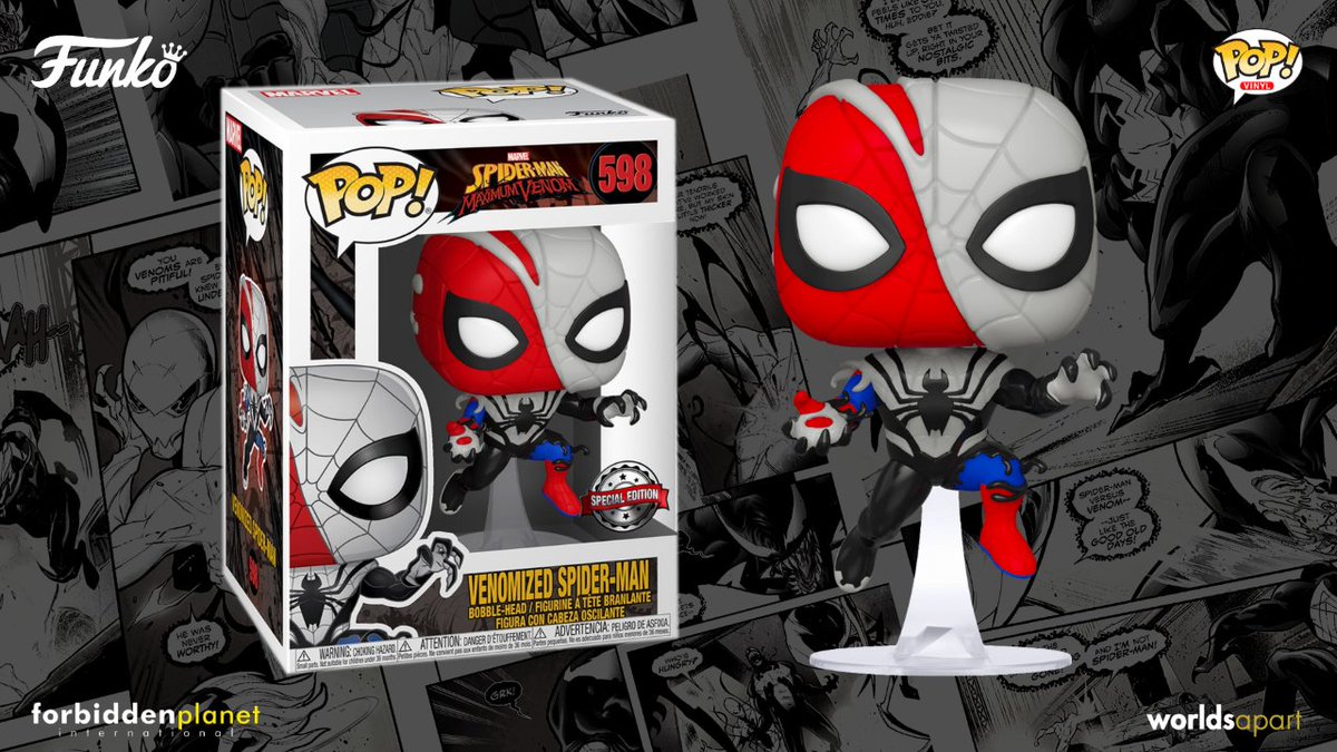 venomized spider man funko