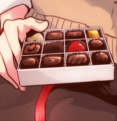 「これは前に描いたリヴァエレとチョコレート チョコ食べたい 」|sinba🌊🎴のイラスト