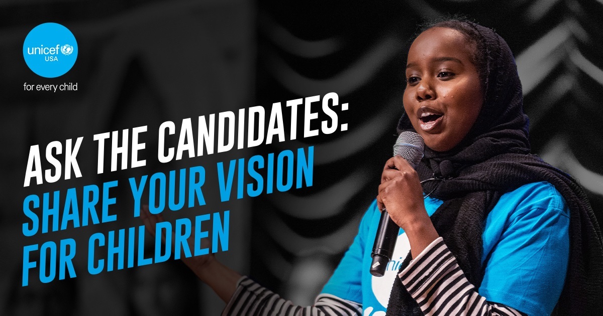 Juniper2082's tweet photo. Only 1 in 3 children feel included in the US political process, while 81% think kids could help make America better if politicians worked more closely with them. 

Join me in asking the presidential candidates to publicly share their #VisionForChildren in the US. #UNITE4Children https://t.co/gOCRXhX0Rr