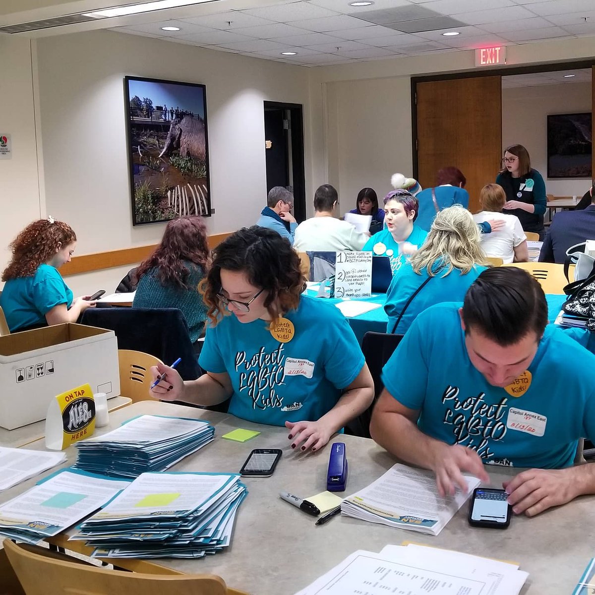 ACLUofKY's tweet photo. .@BanConTherapyKy's lobby day is off to a great start!
Couldn't make it? Ask legislators to SUPPORT #HB199 & #SB85, bills to protect #LGBTQ kids from "conversion therapy."
☎️ 1-800-372-7181
📲 Click-to-call: https://t.co/i8wQ69EILi
📨 Petition: https://t.co/BQdNt9yy9x
#KYGA20 https://t.co/TxCRstZuap