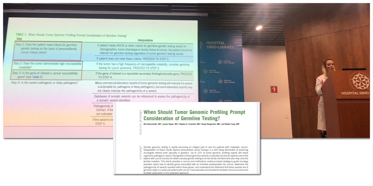 HSL MedOnc Fellows (@fellowshsl) on Twitter photo Today at our #MolecularTumorBoard session MedOnc fellow Aline Vieira and <a href="/hsiriolibanes/">Sírio-Libanês</a> multidisciplinary team discussed whether germline testing should be guided from somatic findings. Understanding which role each gene plays in tumorigenesis is cornerstone for better decisions! Today at our #MolecularTumorBoard session MedOnc fellow Aline Vieira and <a href="/hsiriolibanes/">Sírio-Libanês</a> multidisciplinary team discussed whether germline testing should be guided from somatic findings. Understanding which role each gene plays in tumorigenesis is cornerstone for better decisions!