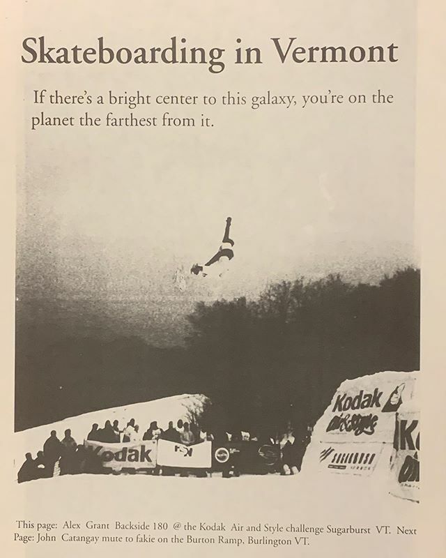 #throwbackthursday to the one time I was in a skateboarding magazine... for snowboarding 🏂 🤔😂 This was winter 1998 <a href="/sugarbush_vt/">Sugarbush, Vermont</a> Stimilon Air &amp; Style Contest, and if I remember correctly this backside 180 won the comp. Back in those days, you could w… ift.tt/2SK8CMr