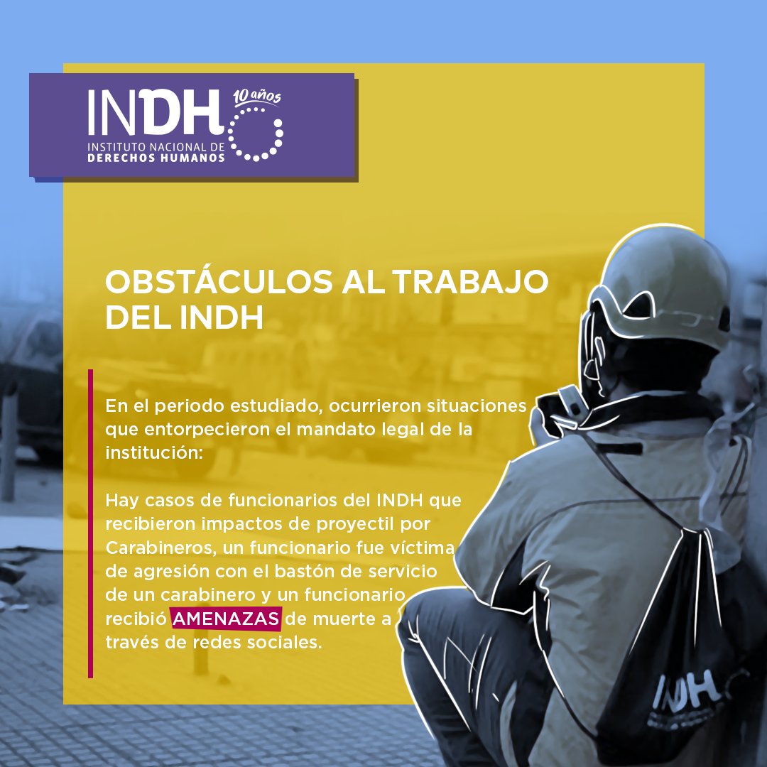 inddhh's tweet photo. ✅El debate público de los últimos días -siempre necesario en democracia-, ha relevado nuevamente la importancia del #InformeINDH 2019 en el contexto de la crisis social, documento que fue aprobado unánimemente por los consejeros del Instituto.

Acá recordamos algunos aspectos 👇 https://t.co/2qFPriKwNO